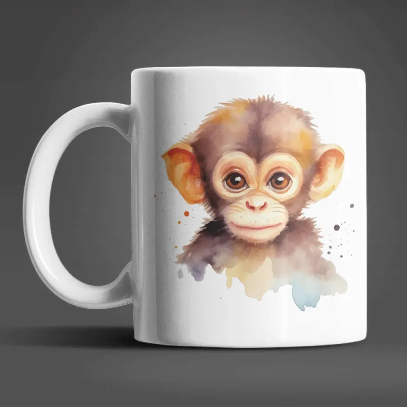 Süßes Äffchen Coffee Kaffeetasse Teetasse Geschenkidee WS Trend.de Tasse 330 ml