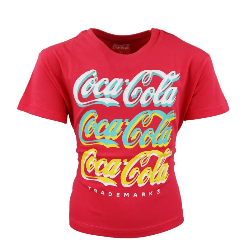 Coca Cola Mädchen kurzes Top Jugend T-Shirt - WS-Trend.de 134-164 Baumwolle