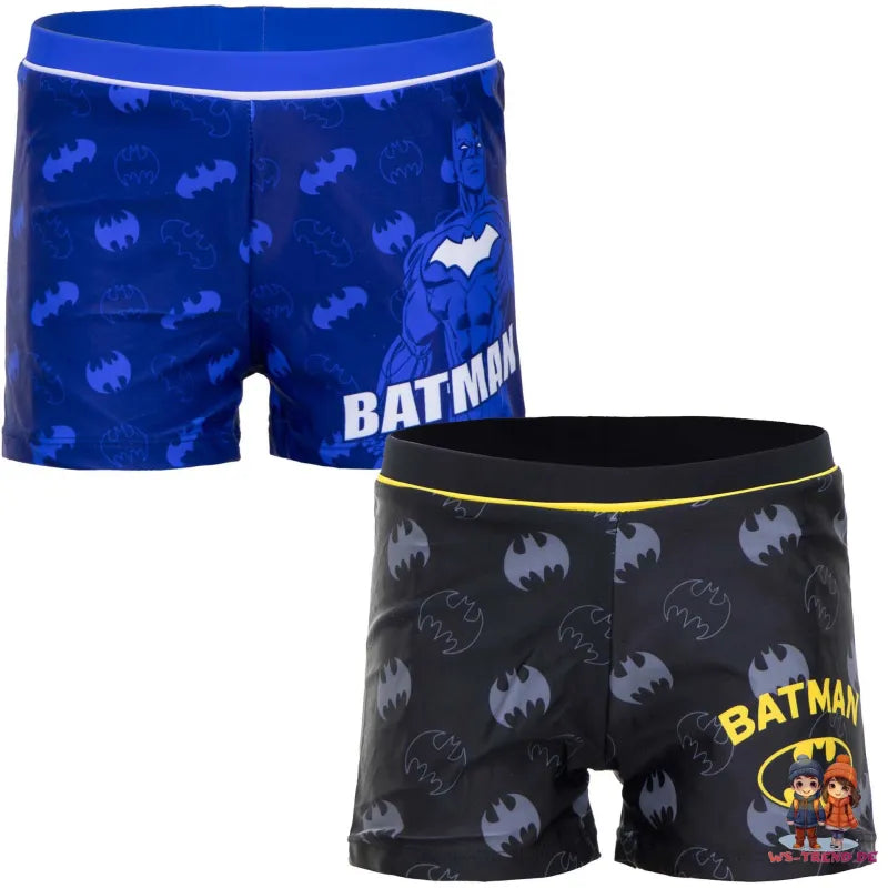 DC Comics Batman Classic Kinder Badehose Shorts - WS-Trend.de Clasic Badeshorts Boxer Bademode Schwarz Blau Gr 98 - 128