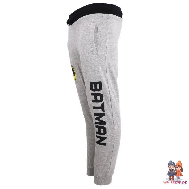 DC Comics Batman Kinder Jogginghose - WS-Trend.de Jugend Sporthose Hose Grau 134-164