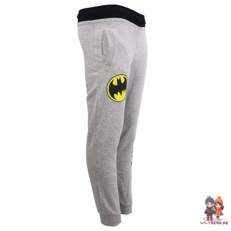 DC Comics Batman Kinder Jogginghose - WS-Trend.de Jugend Sporthose Hose Grau 134-164