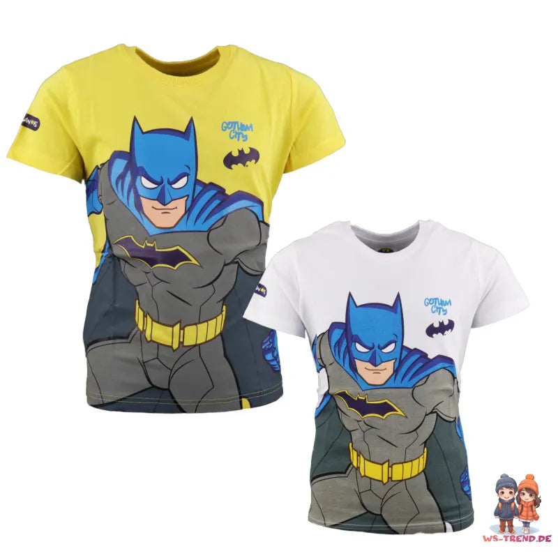 DC Comics Batman Kinder kurzarm T-Shirt - WS-Trend.de Batmobile Jungen Kurzarm Gr. 104-134 - 100% Baumwolle