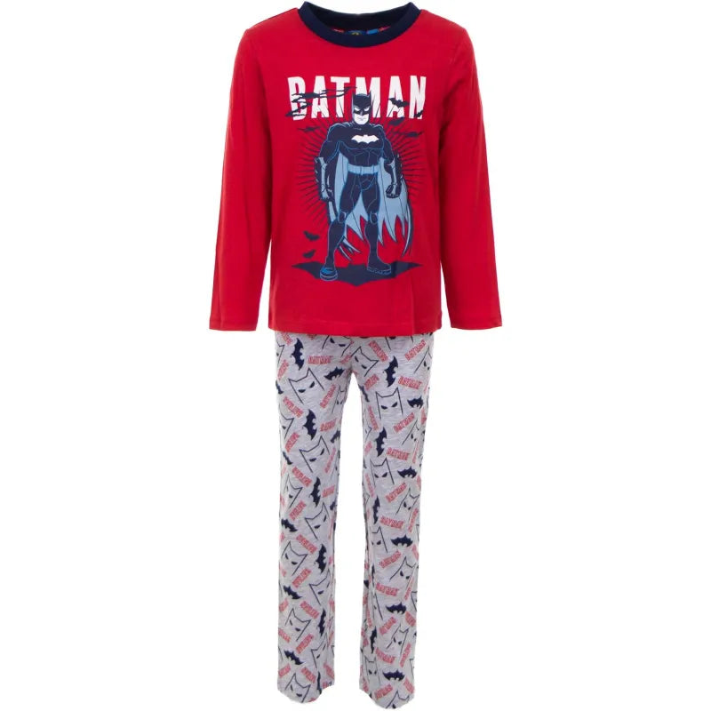DC Comics Classic Batman Kinder lang Pyjama Schlafanzug - WS-Trend.de 98-128 Blau Rot Baumwolle