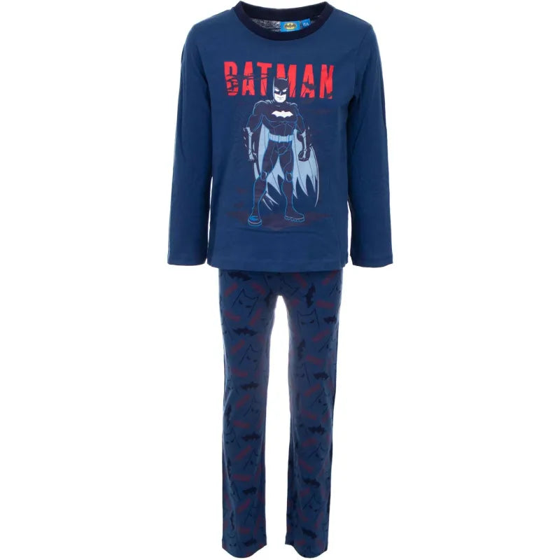 DC Comics Classic Batman Kinder lang Pyjama Schlafanzug - WS-Trend.de 98-128 Blau Rot Baumwolle