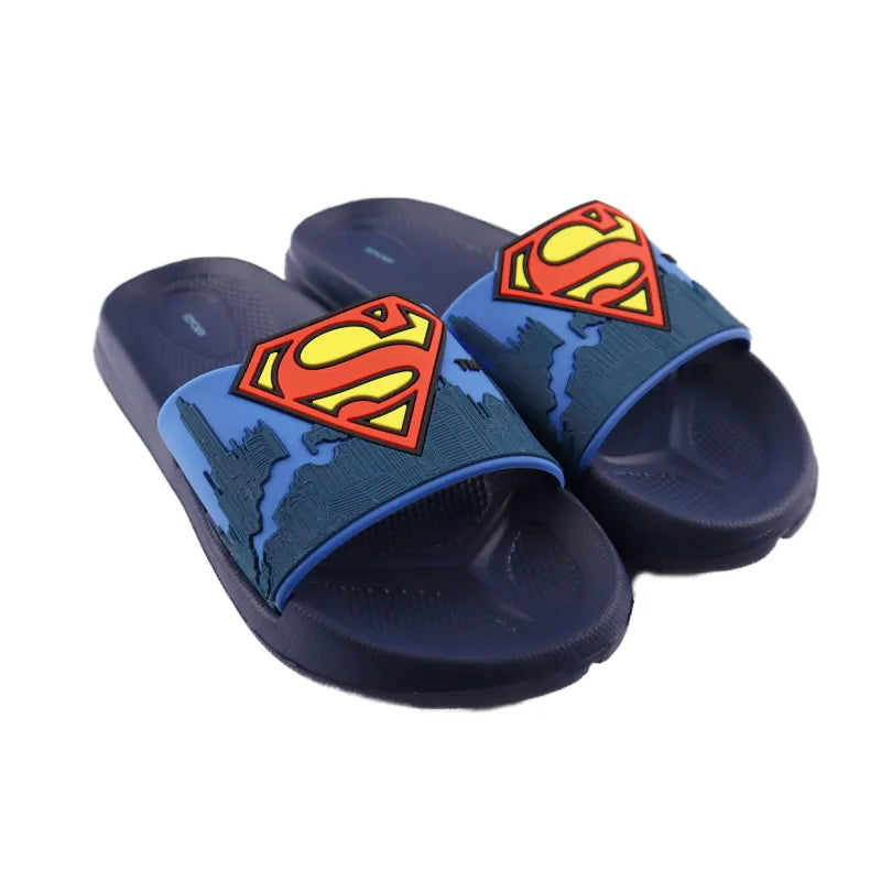 DC Comics Superman Kinder Badelatschen Sandalen 3D Optik WS Trend.de Schuhe Blau