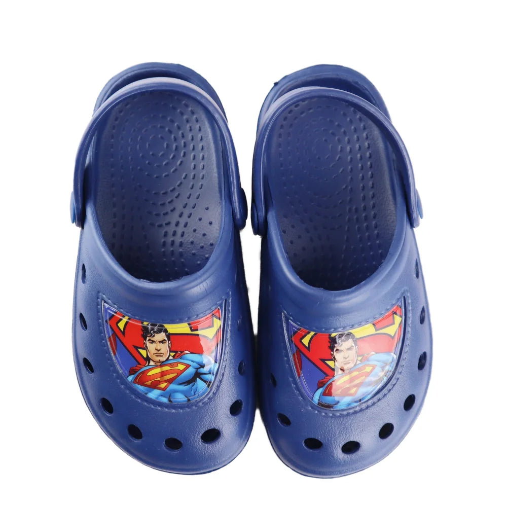DC Comics Superman - Kinder Clogs Badeschuhe - WS-Trend.de - Sandalen Latschen Hausschuhe 24-31
