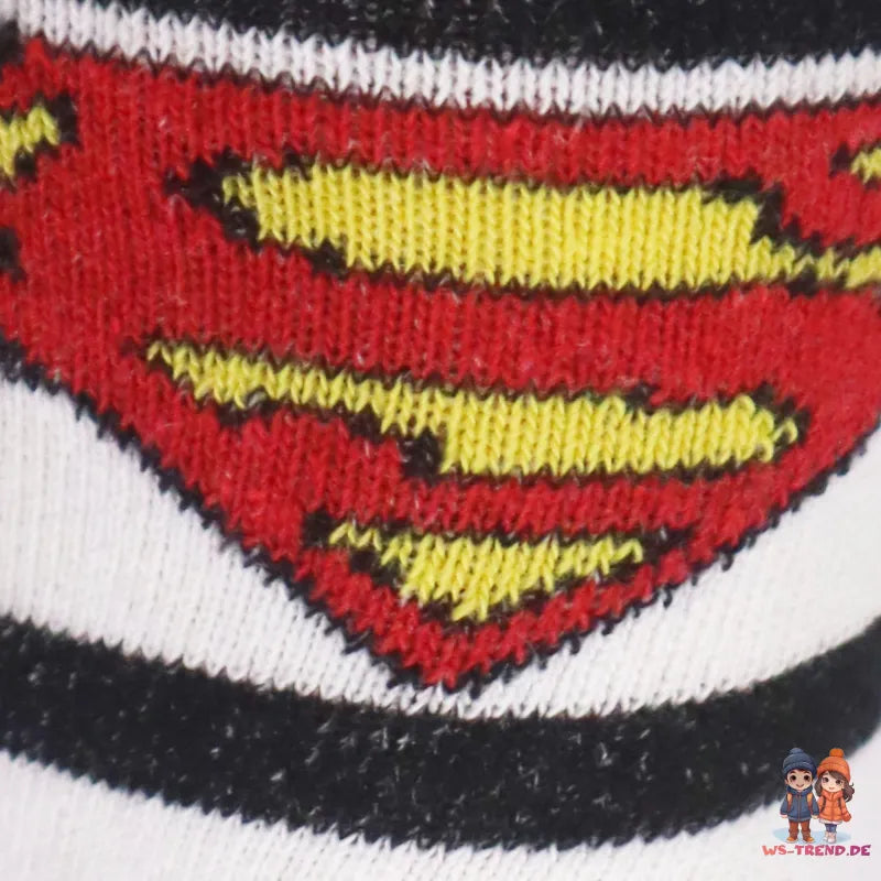 DC Comics Superman lange Kinder Socken 2er Pack - WS-Trend.de Gr. 23 bis 34 für Jungen