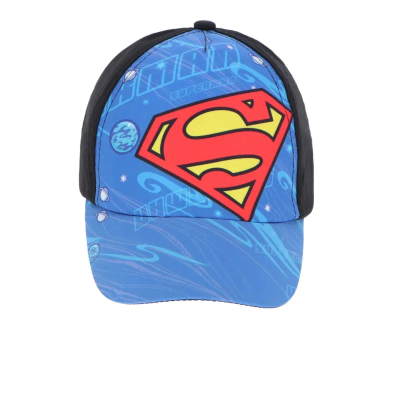 DC Comics Superman Logo Kinder Baseball Kappe WS Trend.de Basecap Mütze Hut 54 56 Blau Rot