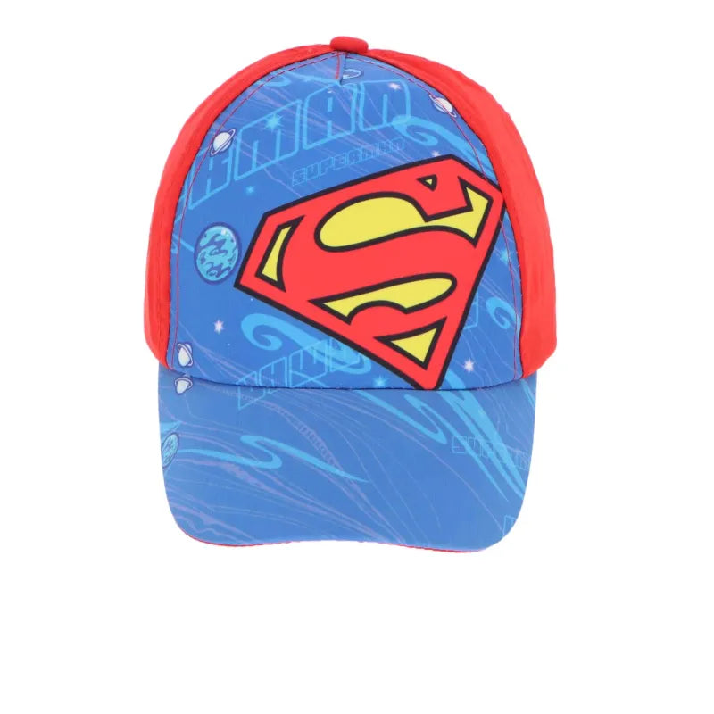 DC Comics Superman Logo Kinder Baseball Kappe WS Trend.de Basecap Mütze Hut 54 56 Blau Rot