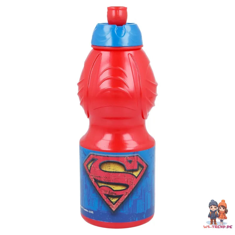 DC Comics Superman Set Lunchbox mit Trinkflasche - WS-Trend.de 2 teiliges Lunch 3 Kammern Brotdose