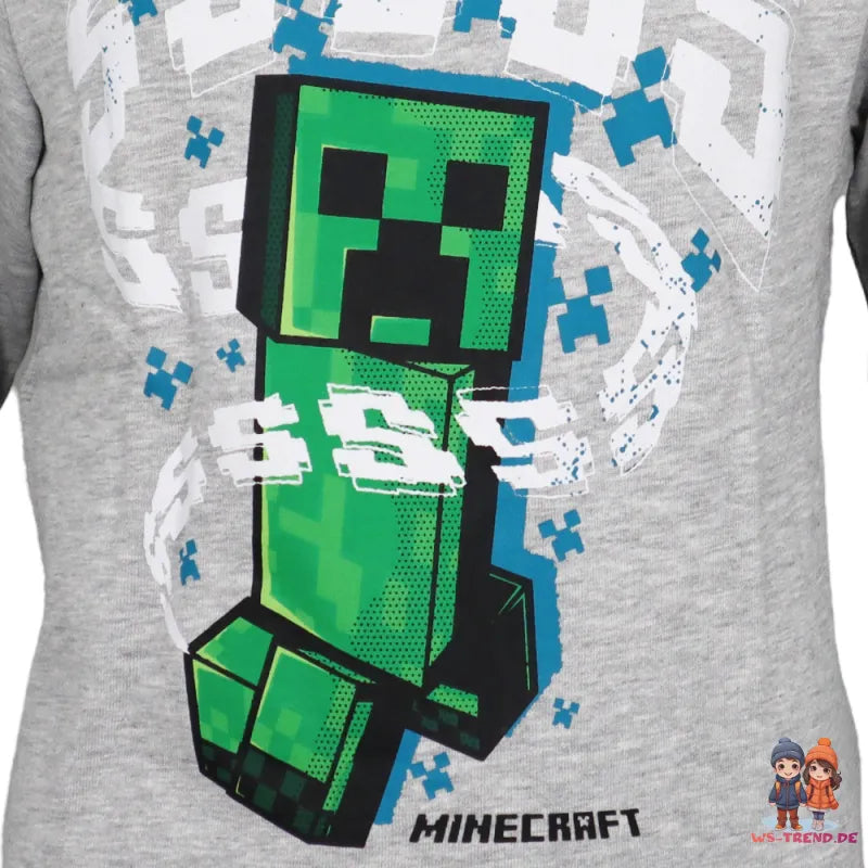 Minecraft Gamer Creeper Kinder Jungen Pulli Pullover Sweater - WS-Trend.de Gr. 128 - 140