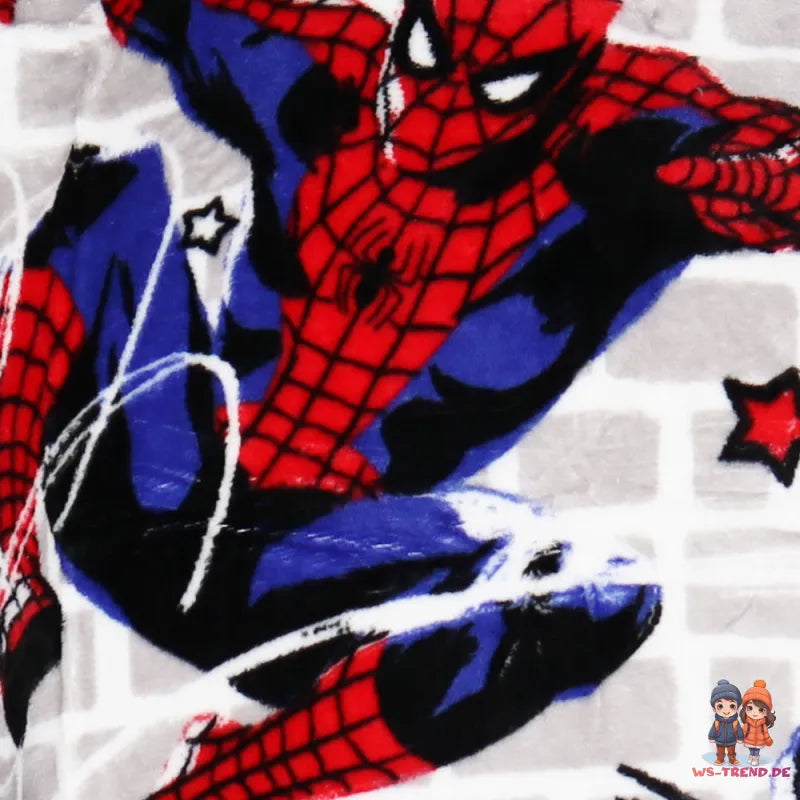 Marvel Spiderman Kuschelponcho Kuscheldecke mit Ärmeln Kapuze Tasche S-L - WS-Trend.de XS-L