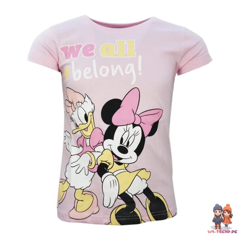 Disney Minnie Maus Mouse Daisy Duck Kinder Schlafanzug Pyjama WS Trend.de 92 128 Baumwolle