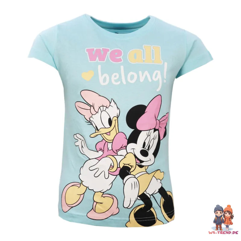Disney Minnie Maus Mouse Daisy Duck Kinder Schlafanzug Pyjama WS Trend.de 92 128 Baumwolle