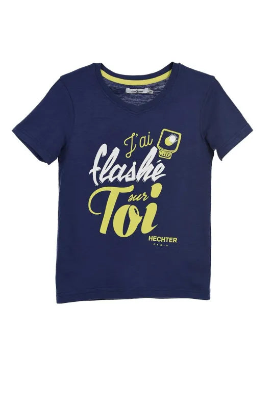 Daniel Hechter Paris Kinder T-Shirt Kurzarm Shirt Blau Grau - WS-Trend.de baumwolle