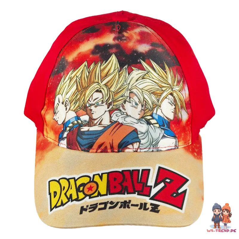 Anime Dragon Ball Z Jungen Basecap Baseball Kappe Mütze - WS-Trend.de Goku Gr. 52 - 54
