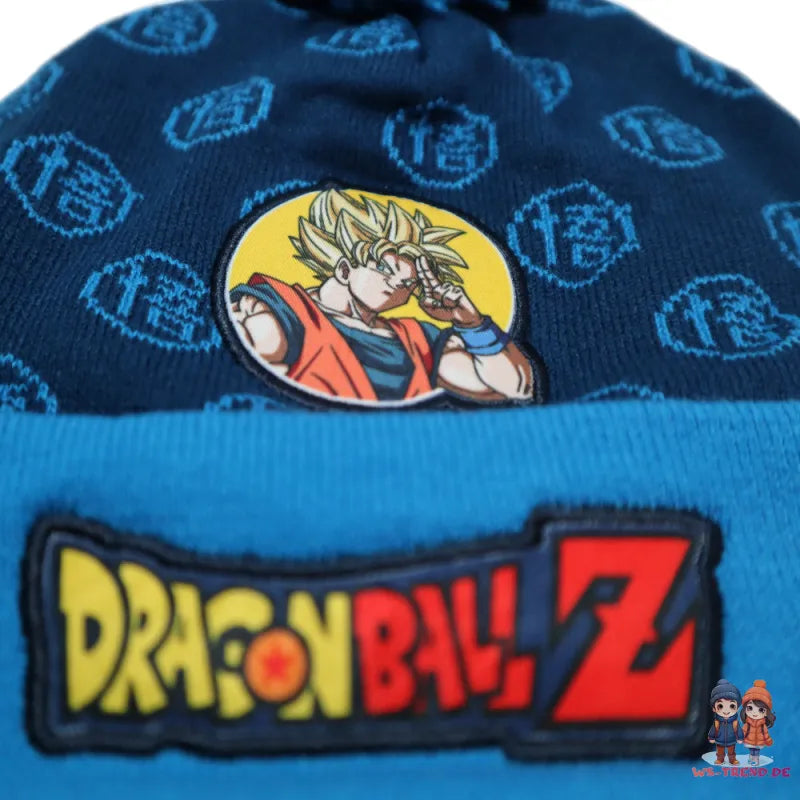 Anime Dragon Ball Z Kinder Wintermütze Bommelmütze - WS-Trend.de Gr. 52 54