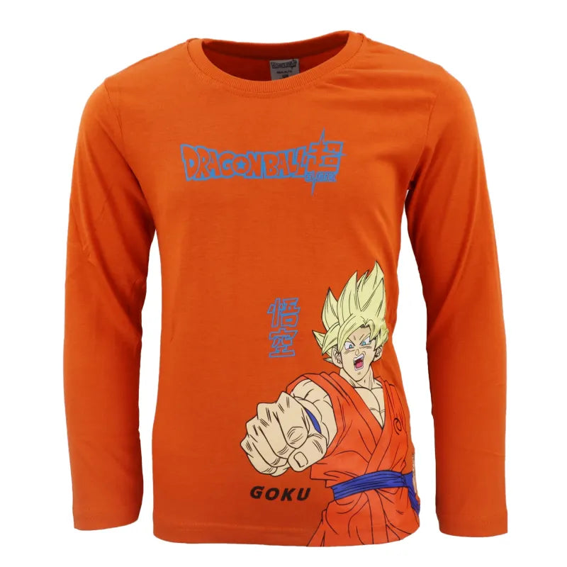 Anime Dragonball Super Goku Kinder Jungen langarm Shirt - WS-Trend.de Gr. 104 - 152 Baumwolle
