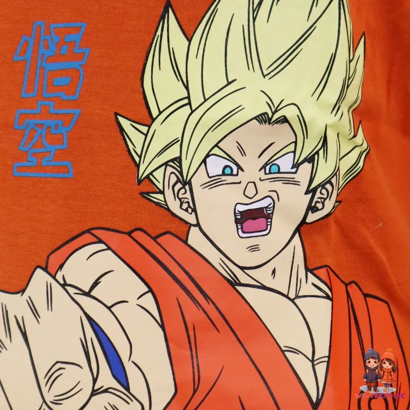 Anime Dragonball Super Goku Kinder Jungen langarm Shirt - WS-Trend.de Gr. 104 - 152 Baumwolle