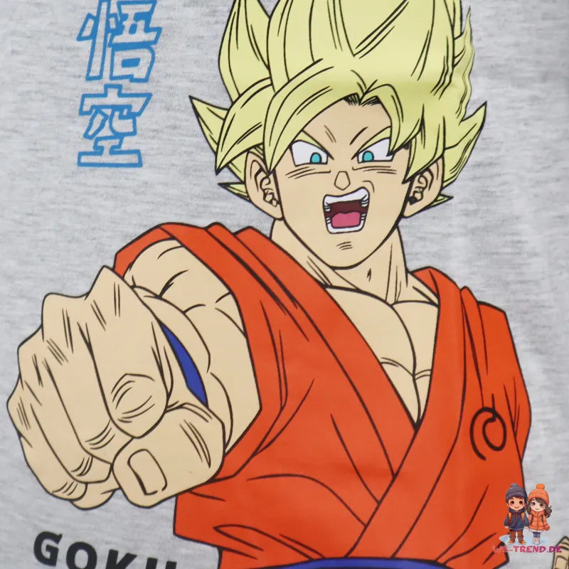 Anime Dragonball Super Goku Kinder Jungen langarm Shirt - WS-Trend.de Gr. 104 - 152 Baumwolle