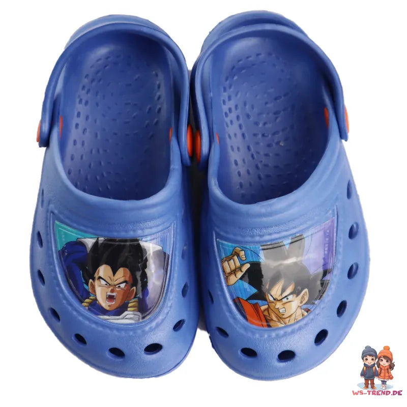 Dragon Ball Goku Vegeta Jungen Kinder Clogs WS Trend.de Badeschuhe Latschen 22 bis 33