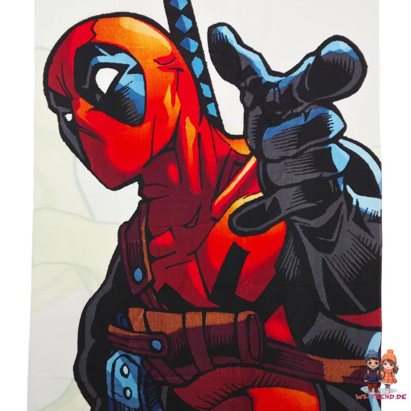 Marvel Deadpool Mikrofaser Strandtuch Badetuch Handtuch XL 70x140 cm - WS-Trend.de