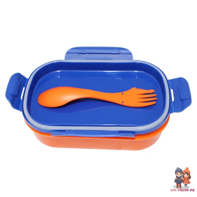 Dino Roar 2 tlg Kinder Lunch Set Brotdose Göffel Gabel Löffel 21 x14 x 6 cm - WS-Trend.de