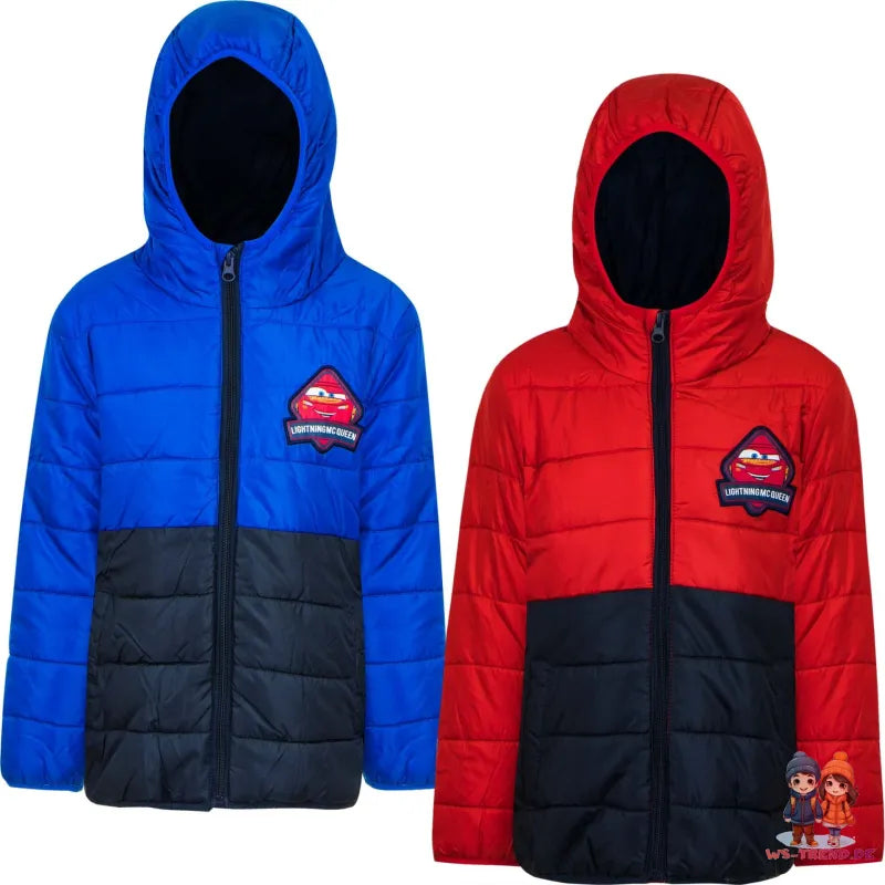 Disney Cars Kinder Winterjacke mit Kapuze - WS-Trend.de McQueen Übergangsjacke Jacke Jungen Gr. 98-128