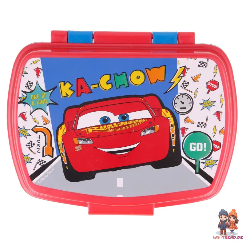 Disney Cars Lightning MCQueen 2 teiliges Set Brotdose - Trinkflasche - WS-Trend.de Lunch