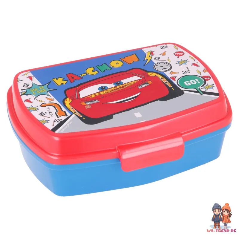 Disney Cars Lightning MCQueen 2 teiliges Set Brotdose - Trinkflasche - WS-Trend.de Lunch