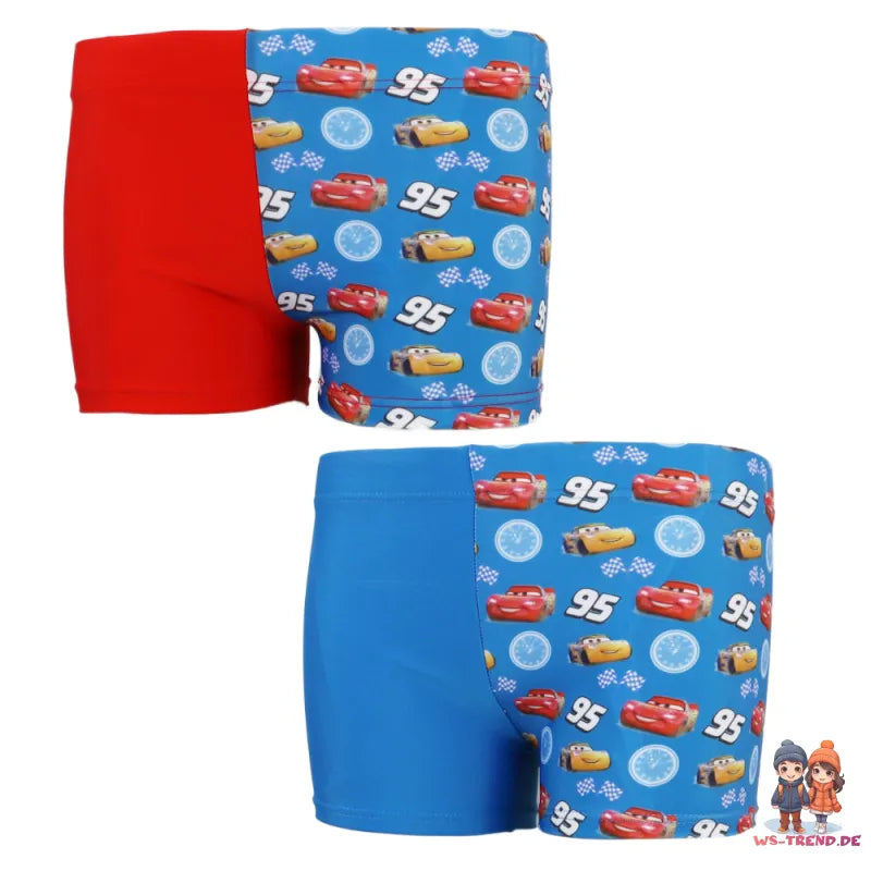 Disney Cars Lightning McQueen Kinder Badehose - WS-Trend.de Badeshorts Shorts jungen Bademode 98-128