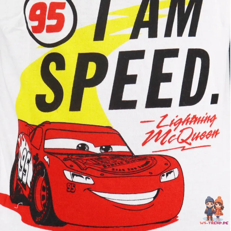 Disney Cars Lightning McQueen Kinder Pyjama Schlafanzug - WS-Trend.de 98-128 Baumwolle
