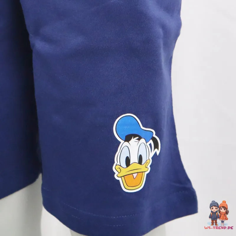Disney Donald Duck Sommerset Shorts plus T-Shirt - WS-Trend.de Kinder Jungen 98-128 Blau