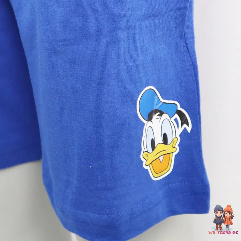 Disney Donald Duck Sommerset Shorts plus T-Shirt - WS-Trend.de Kinder Jungen 98-128 Blau