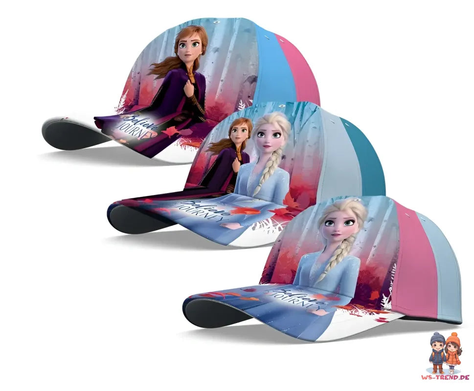 Disney Die Eiskönigin Anna Elsa Kinder Baseball Kappe Basecap - WS-Trend.de Frozen 2 | Basecaps für Mädchen 52 -54