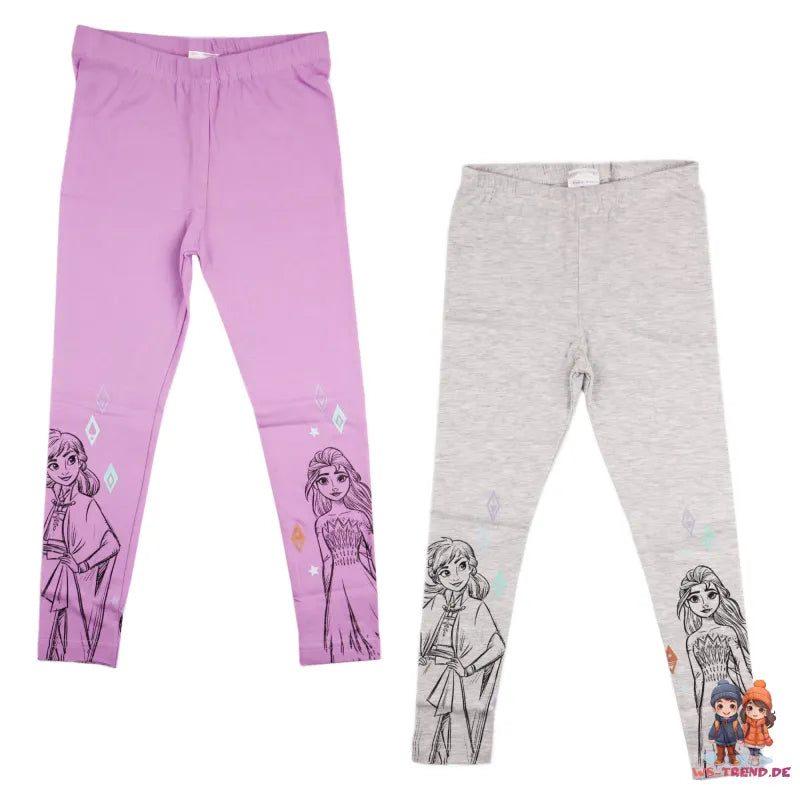 Disney Die Eiskönigin Anna Elsa Kinder Leggings Sporthose - WS-Trend.de 2 Mädchen