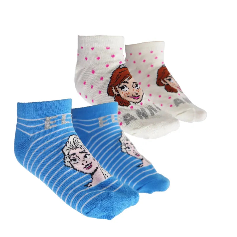 Disney Die Eiskönigin Elsa Anna Mädchen Kinder kurze Socken im 2er Pack - WS-Trend.de 23 - 34