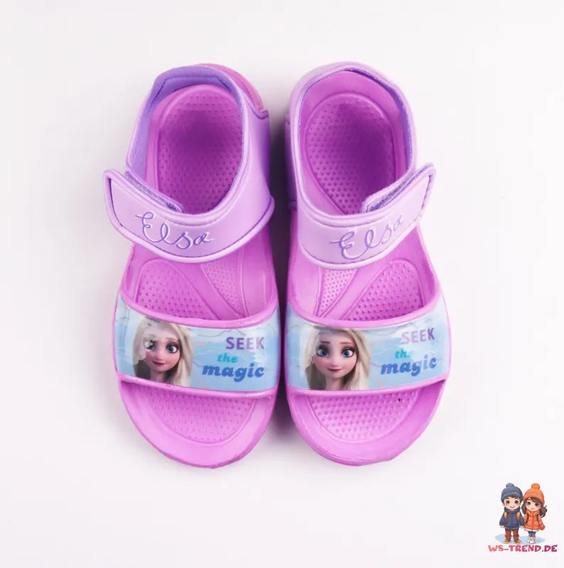 Disney Die Eiskönigin Elsa Kinder Klett Sandalen WS Trend.de Klettsandale Badeschuhe Mädchen
