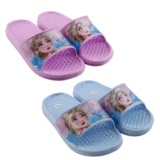 Disney Die Eiskönigin Elsa - Kinder Sandalen - WS-Trend.de Badeschuhe Latschen Lila Blau 24-31