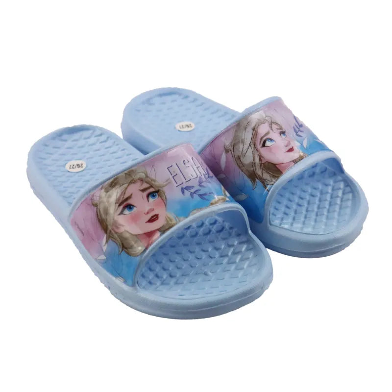 Disney Die Eiskönigin Elsa - Kinder Sandalen - WS-Trend.de Badeschuhe Latschen Lila Blau 24-31