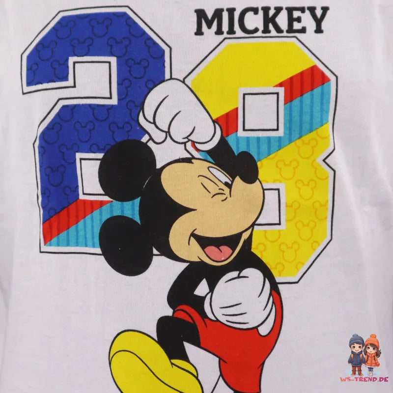 Disney Mickey Maus Kinder Schlafanzug Pyjama kurz - WS-Trend.de 98-128 baumwolle