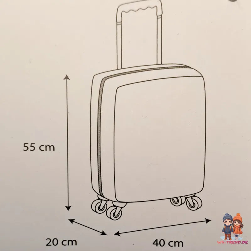 Disney Mickey Maus Reisekoffer Trolley - WS-Trend.de Jungen Kinderkoffer Koffer 360 Grad Rollen