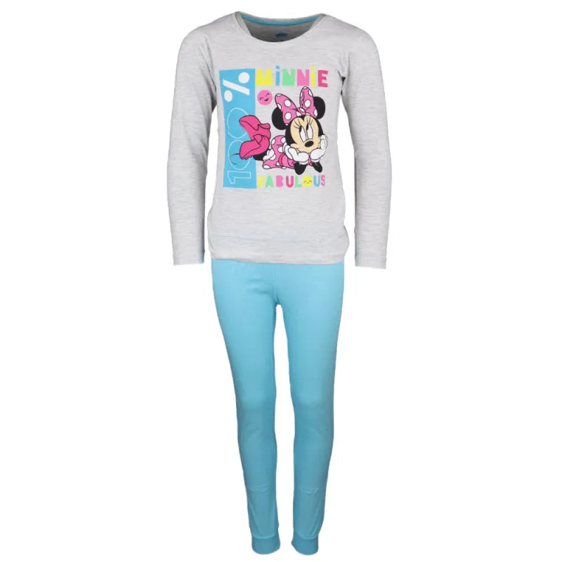 Disney Minnie Maus 100% Fabulous Kinder Schlafanzug Pyjama lang - WS-Trend.de 104 - 134 Baumwolle