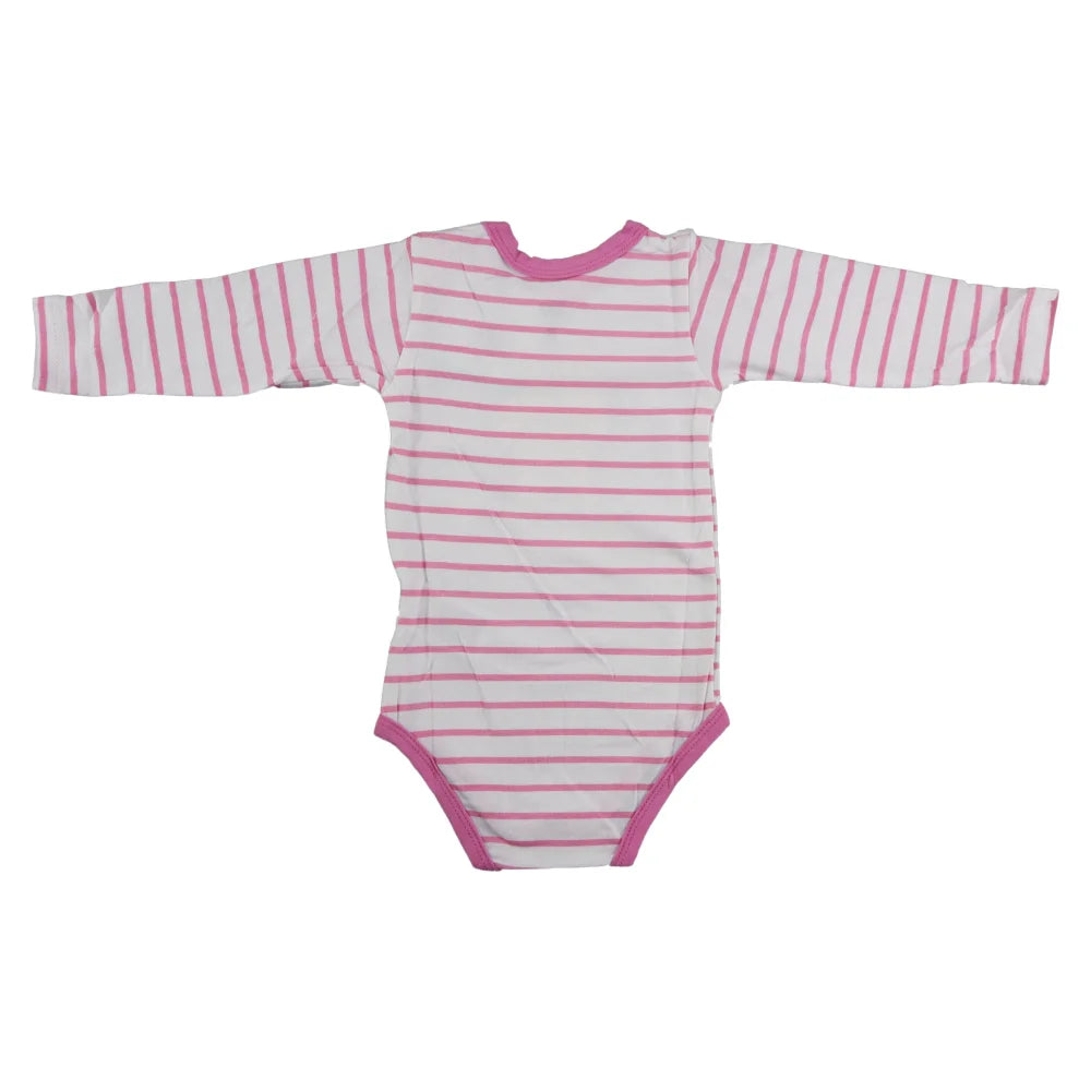 Disney Minnie Maus Baby Kleinkind gestreifter langarm Body - WS-Trend.de Strampler Gr. 68 - 92