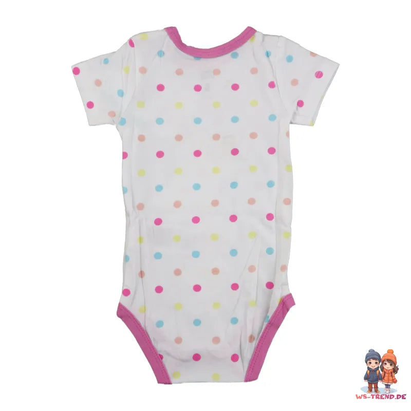 Disney Minnie Maus Baby Kleinkind kurzarm Body WS Trend.de gestreifter Strampler Gr. 68 92
