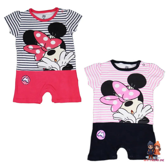 Disney Minnie Maus Baby Kurzarm Body Strampler - WS-Trend.de Schlafanzug 62 bis 86 gestreift