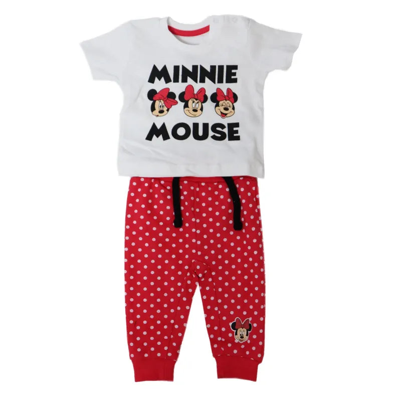 Disney Minnie Maus Baby Mädchen Set kurzarm T-Shirt plus Hose - WS-Trend.de Gr. 62-86