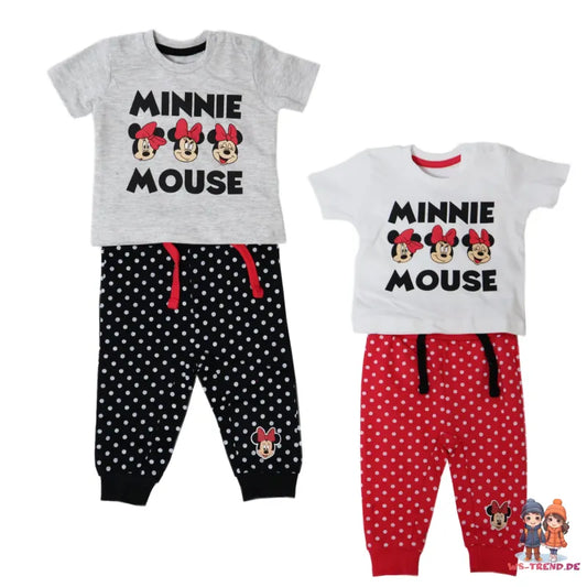 Disney Minnie Maus Baby Mädchen Set kurzarm T-Shirt plus Hose - WS-Trend.de Gr. 62-86