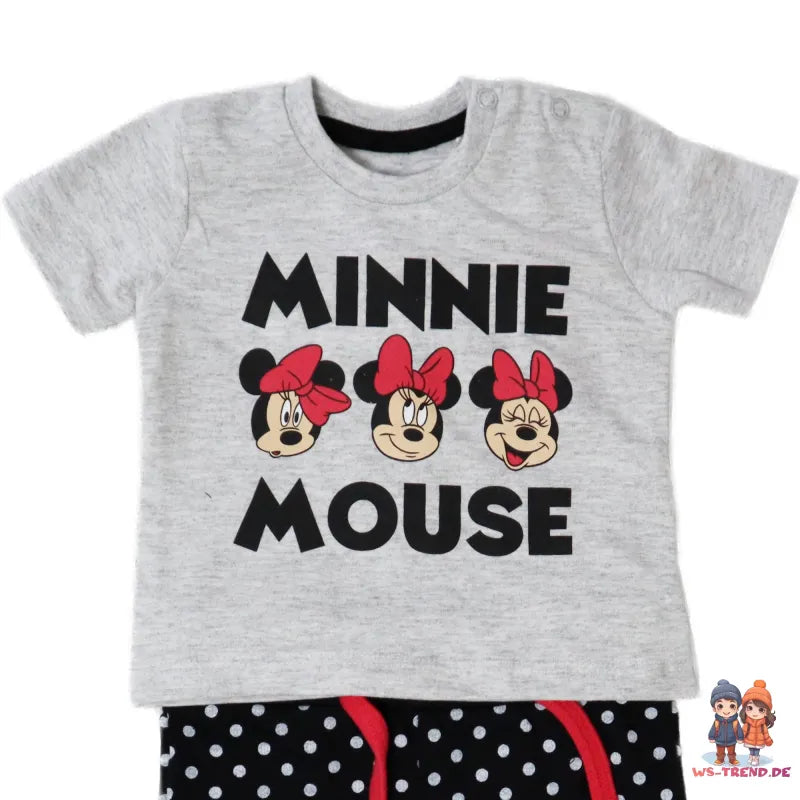Disney Minnie Maus Baby Mädchen Set kurzarm T-Shirt plus Hose - WS-Trend.de Gr. 62-86