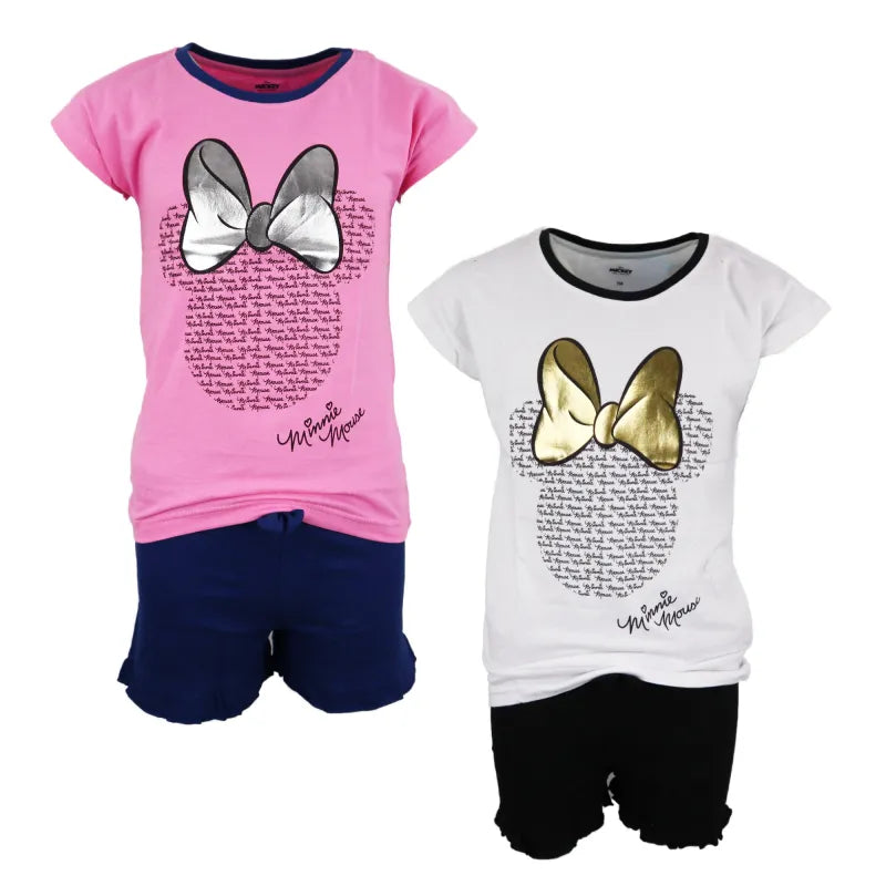 Disney Minnie Maus Jugend Pyjama WS Trend.de Mädchen kurzarm Schlafanzug 134 164 Baumwolle